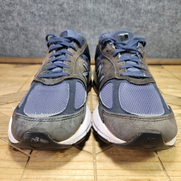 New Balance 990 V5 Shoes Mens US Sz 8.5 2E WIDE Navy Blue Made In USA Suede - Picture 4 of 13